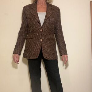Custom tailored Women's Brown Tweed Blazer